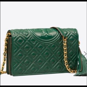 🌸🍃TORY BURCH🍃🌸 green leather crossbody ✨🍃🌟🌸